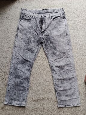 Levi's Men's Marbled Black & Gray Relaxed Jeans
